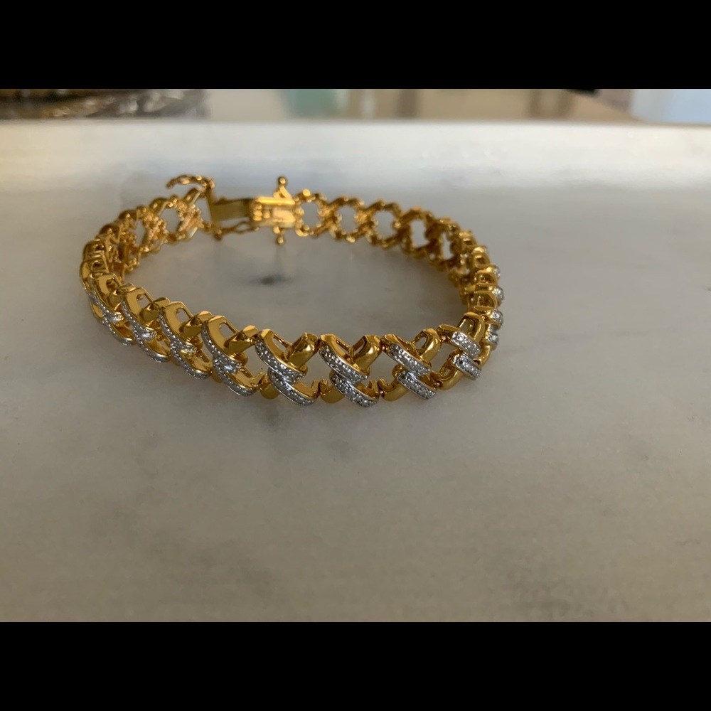 Gold plated bracelet